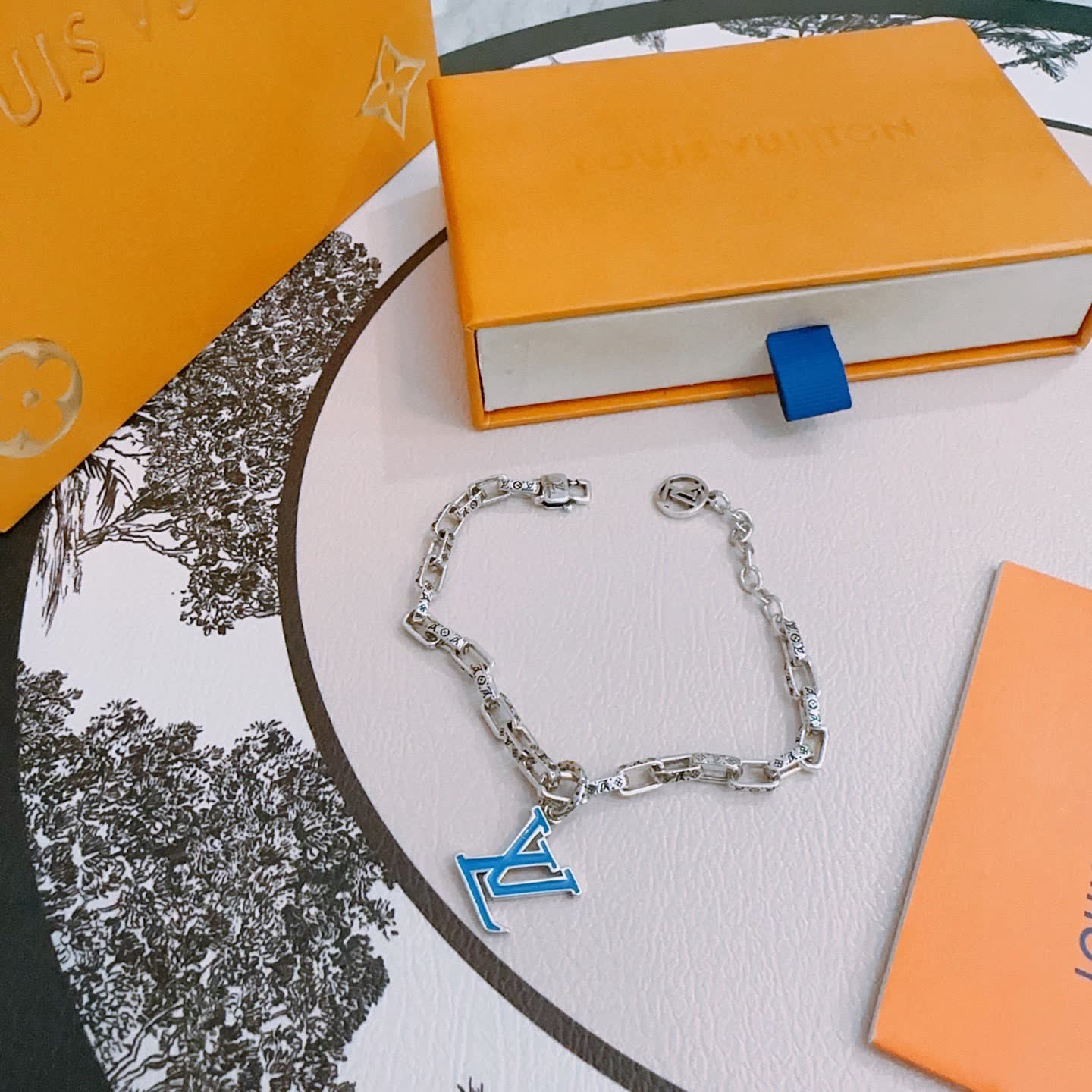 Louis Vuitton Silver Tone Bracelet